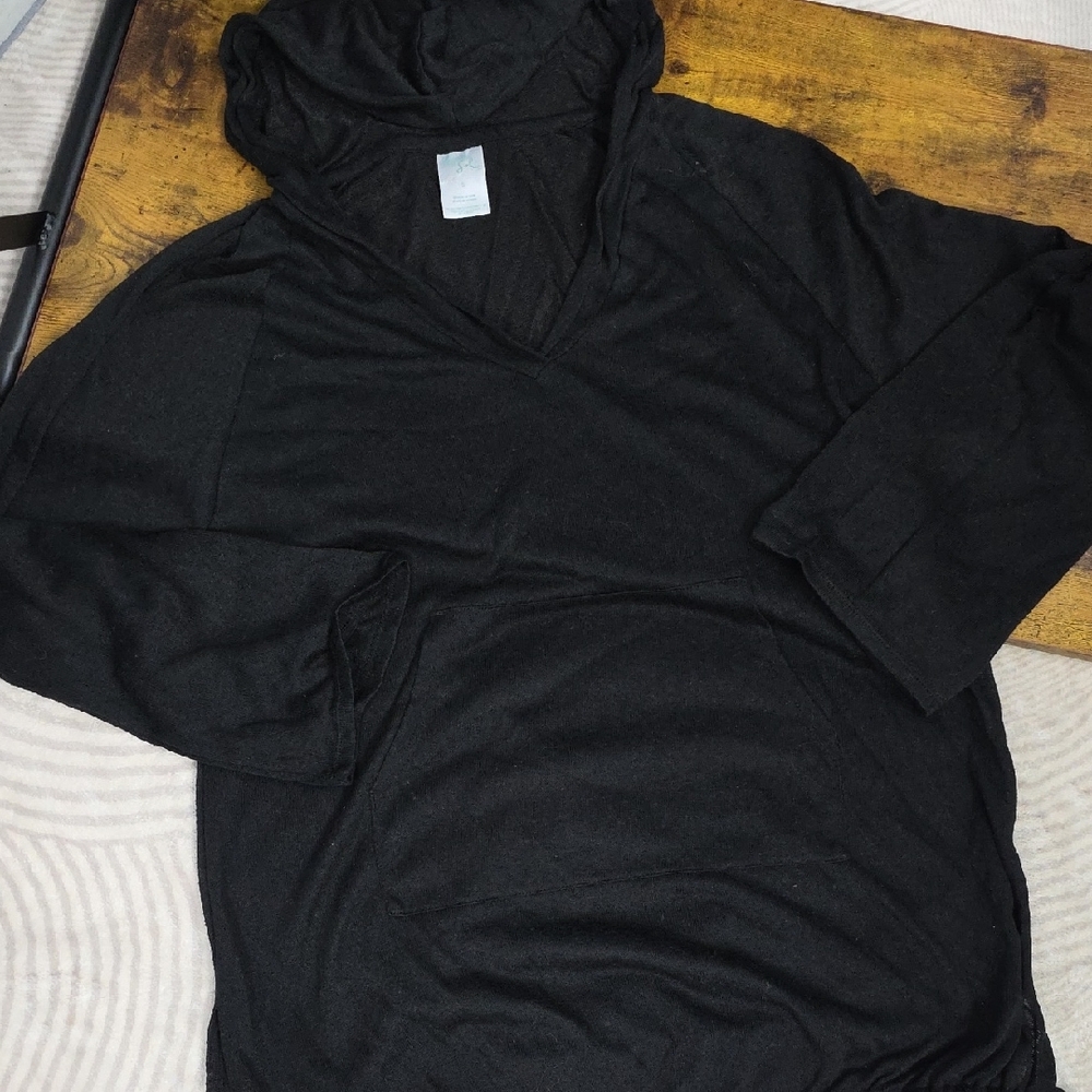 Kona Sol Women's Hooded Terry Cloth Swim Cover-Up - Picture 3 of 7